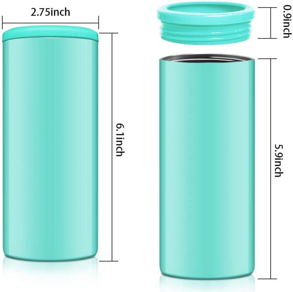 Stainless Steel Skinny Can Cooler Double Wall Vacuum Insulated