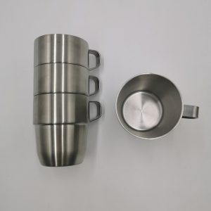 Korean Style Double Wall Collapsible Foldable Coffee Mug Cup 8 oz
