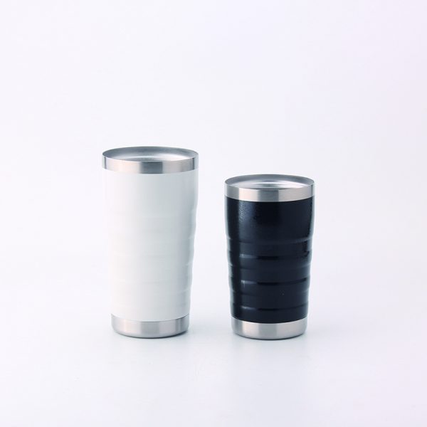 Bamboo Design Double Wall Stainless Steel Wine Tumbler