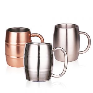Stainless Steel Beer Coffee Mug Cups With Handle 15 oz