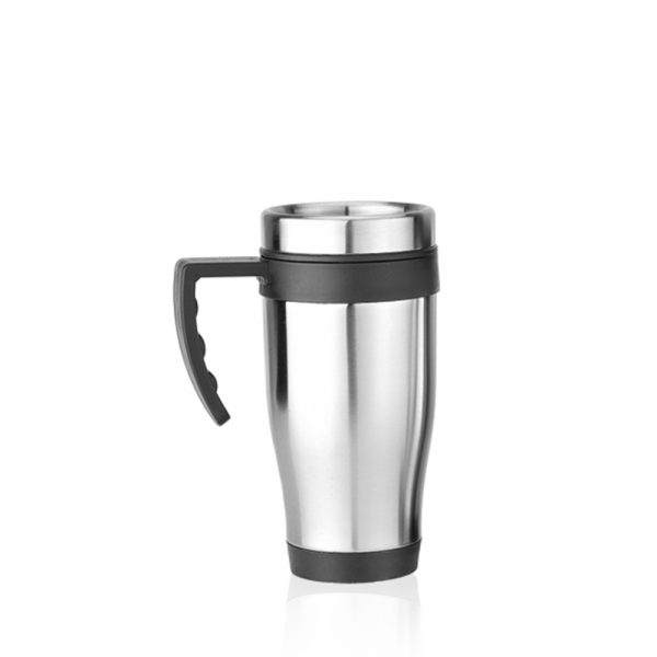 Double Wall Travel Coffee Mug with Handle 550ml