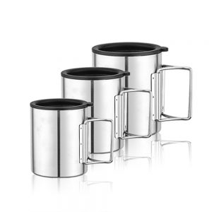 Stainless Steel Coffee Cup Beer Mug with Handle