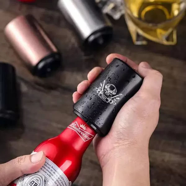 Magnet Automatic Beer Bottle Opener with Cap Catcher